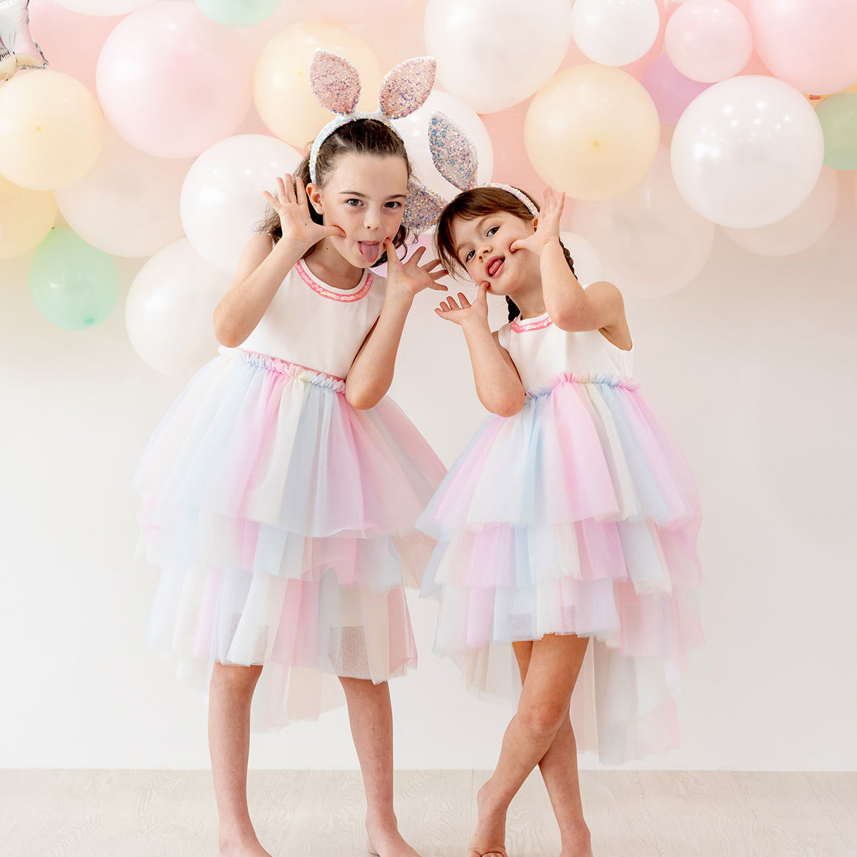 Flower Girl Series - Cascading Dress in Rainbow by Le Petit Society — image 23