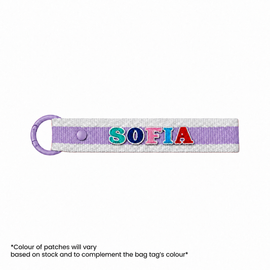 LPS Bag Tag - Lilac Stripes