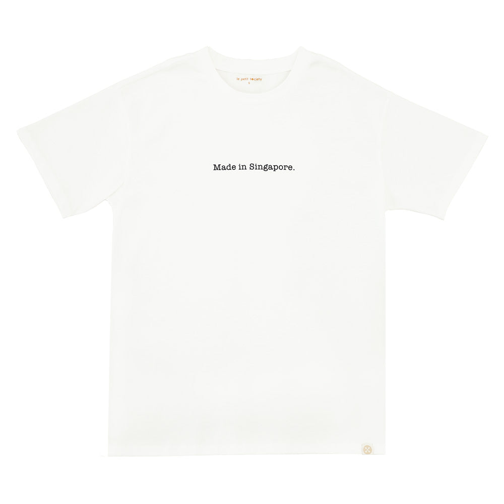 A Singapore Series - "Made in Singapore" Adult Tee in White by Le Petit Society — image 7