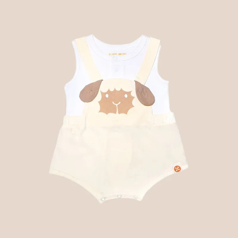 Baby Animal Romper in Sheep by Le Petit Society — image 8