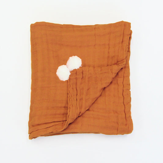 Keepsake Kids/Adult Single Blanket in Caramel by Le Petit Society — image 2
