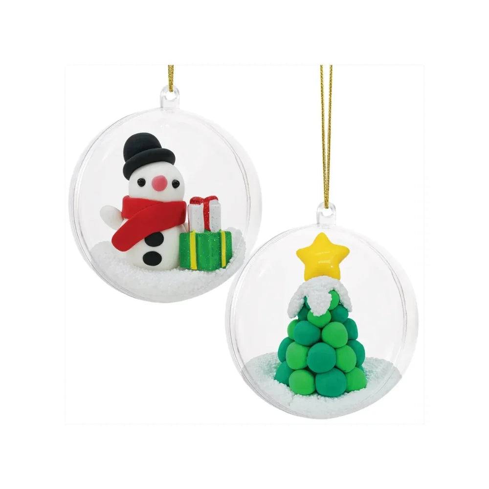 Clay Craft Ornament Kit - Snowman & Tree by Tiger Tribe by Le Petit Society — image 2