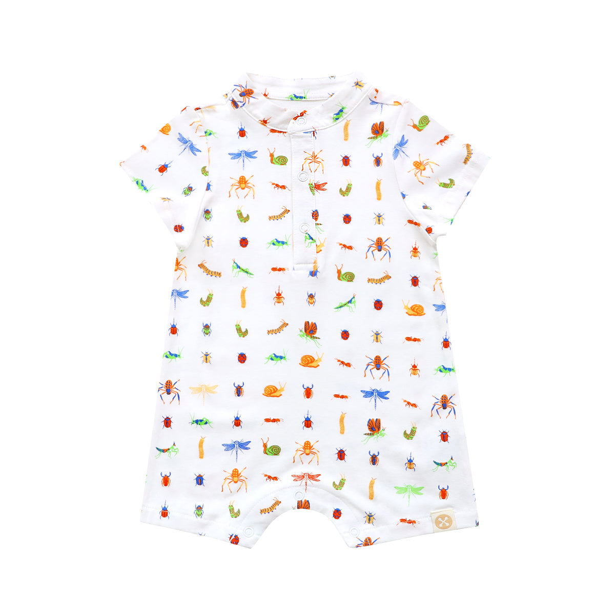 Garden Series - Baby Boy Jersey Romper in Garden Print by Le Petit Society — image 14