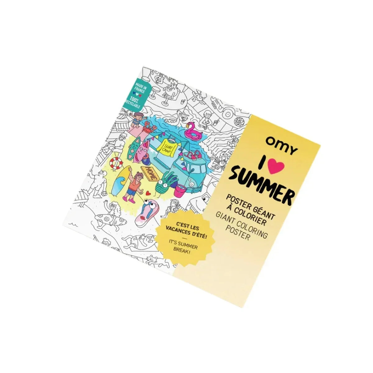 Giant Colouring Poster in I Love Summer by OMY