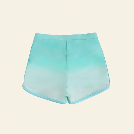 Girls Swim Shorts in Seafoam Gradient by Le Petit Society — image 2