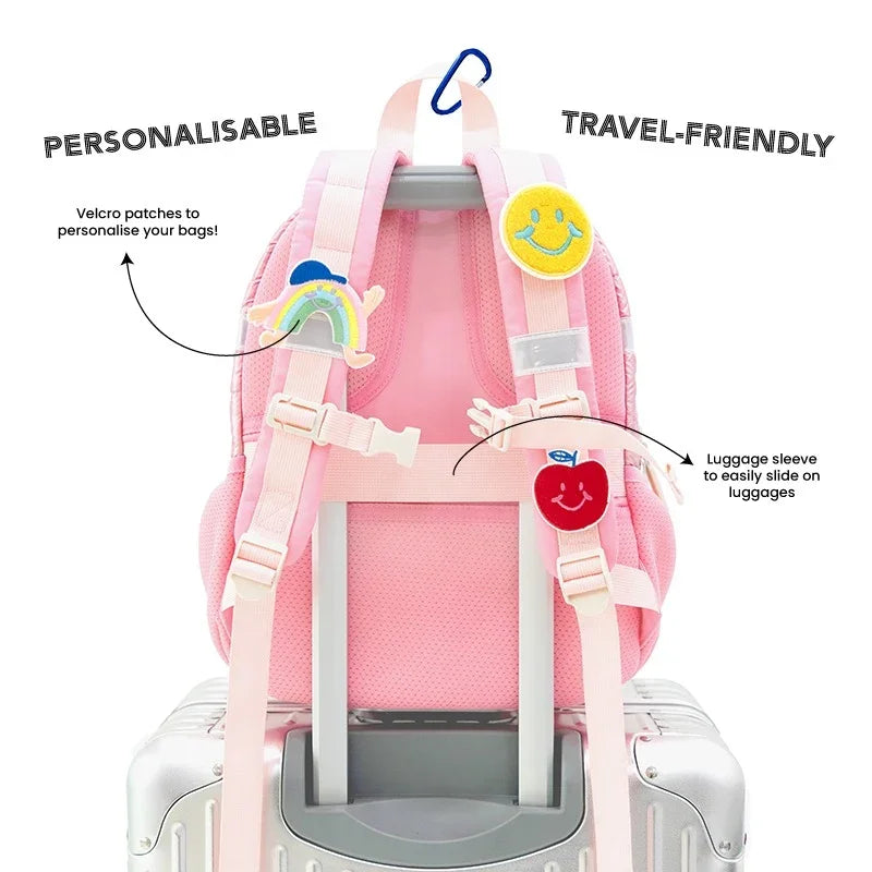 Mini Backpack in Pink Puffer by Le Petit Society — image 11