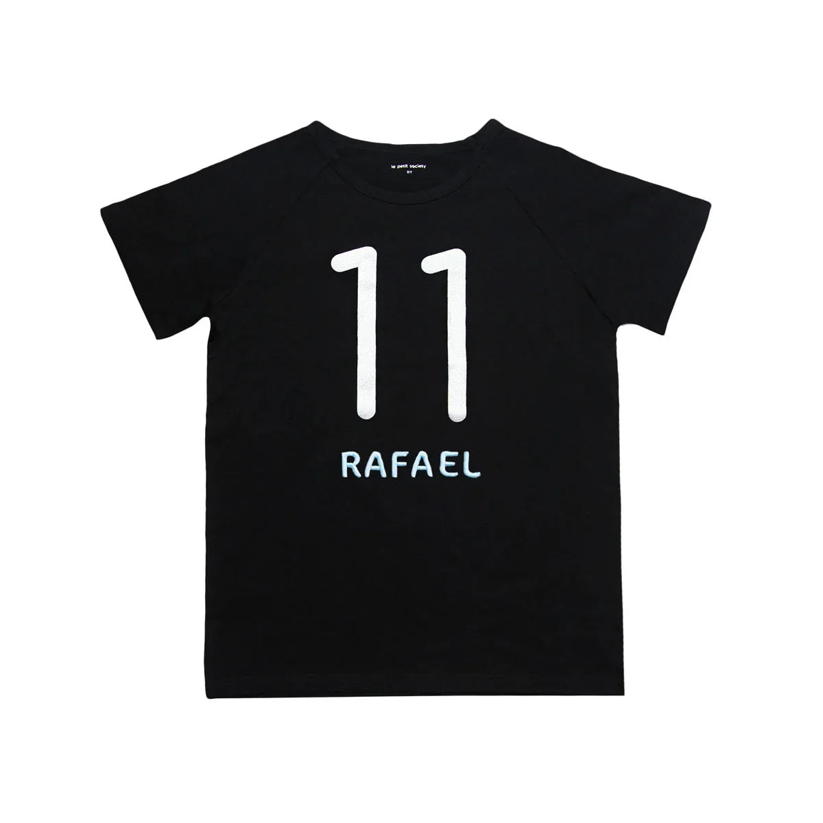 Number 11 Tee in Black/Silver by Le Petit Society — image 3