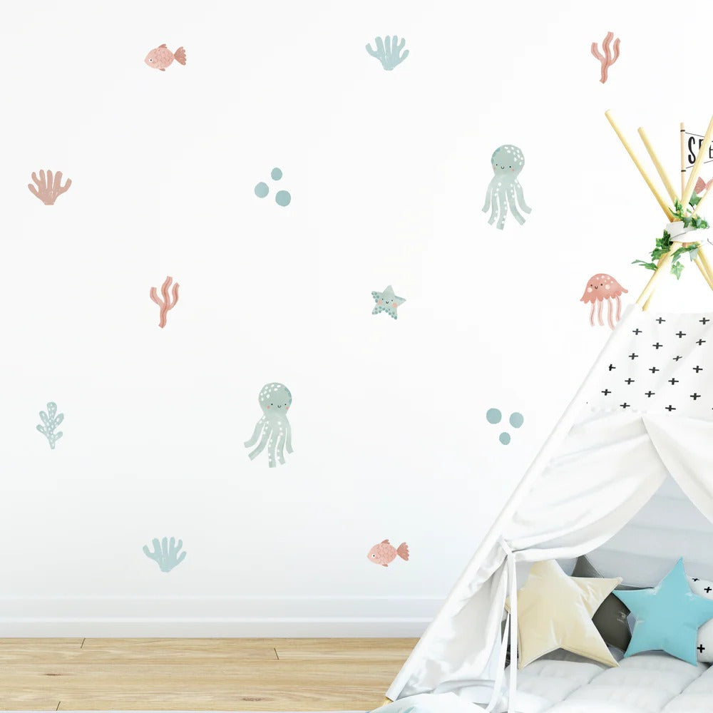 Lil Explorer Ocean Friends Fabric Decal by Urban Li'l