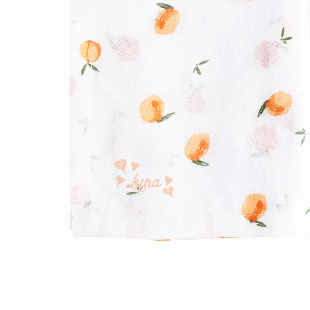 Baby Organic Swaddle in Peach by Le Petit Society — image 6