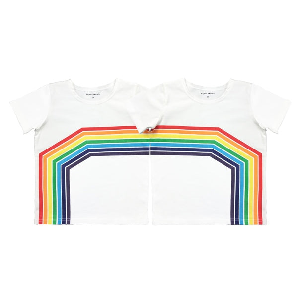 Rainbow Series - Kids Tee in White (Left Arc) by Le Petit Society ā image 8
