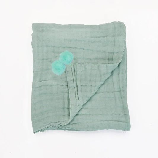 Keepsake Kids/Adult Single Blanket in Seafoam by Le Petit Society — image 2
