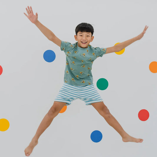 Made For Play - Kids Boxy Tee in Spider Print by Le Petit Society — image 2