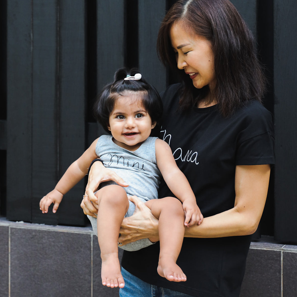 Family Tees - Mama Tee in Black by Le Petit Society — image 7