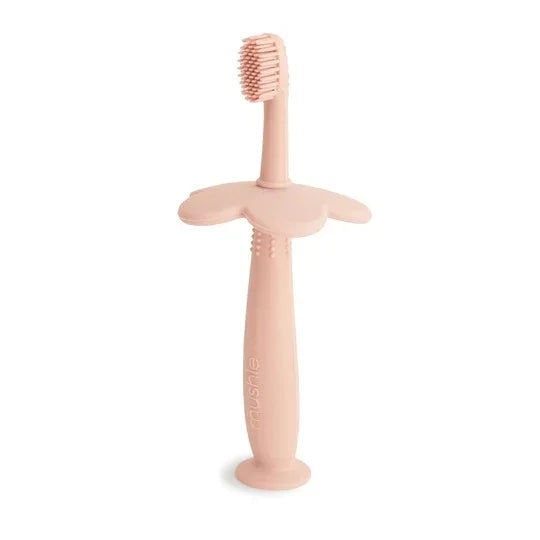 Training Toothbrush in Flower (Blush) by Mushie