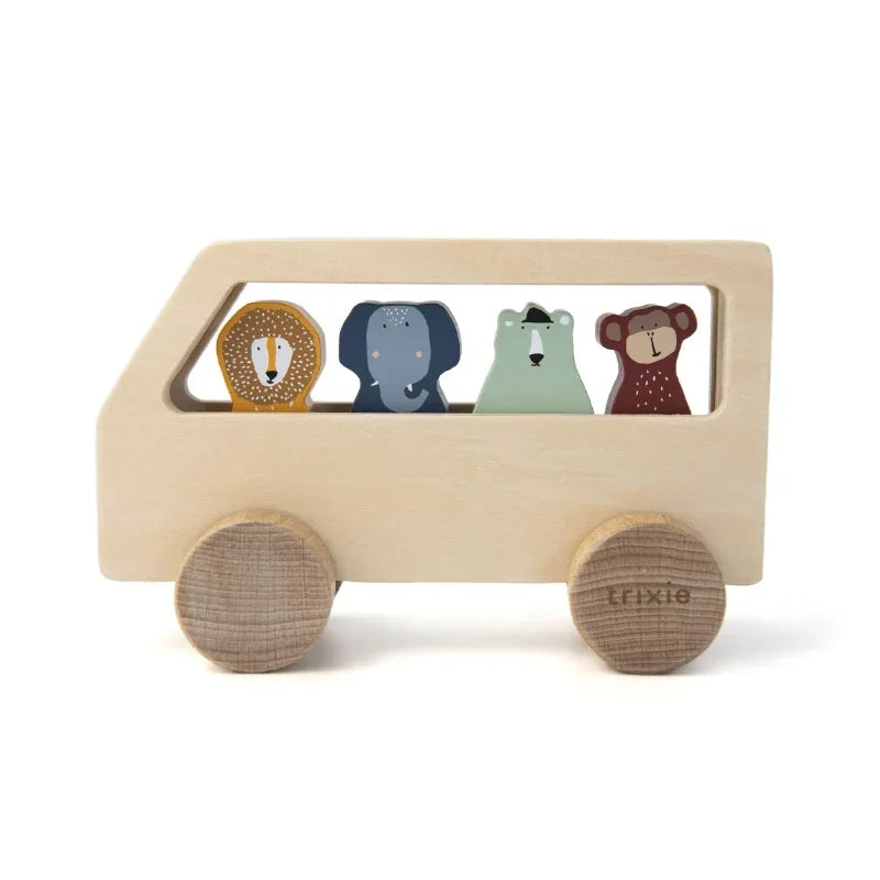 Wooden Animal Bus by Trixie