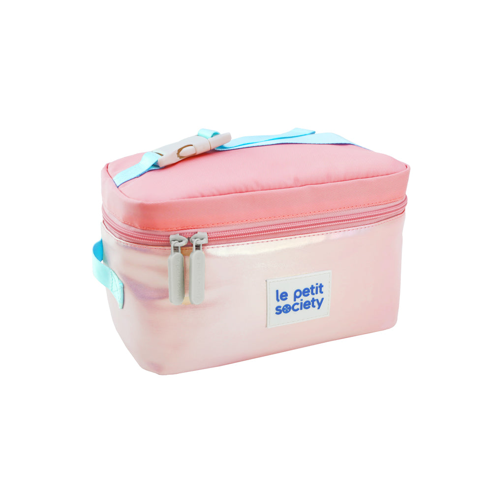 Thermal Munch Bag in Pink/Gold by Le Petit Society — image 3