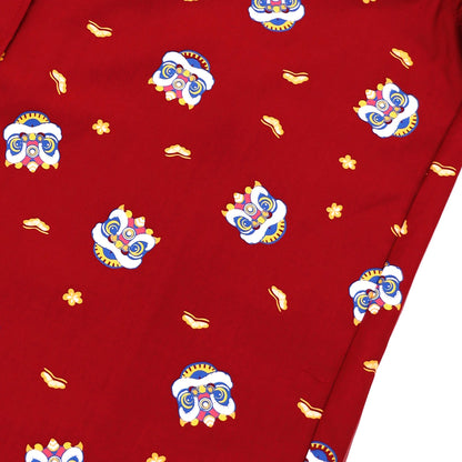 Lion Dance Series - Men’s Shirt in Red (Classic Fit) by Le Petit Society — image 6