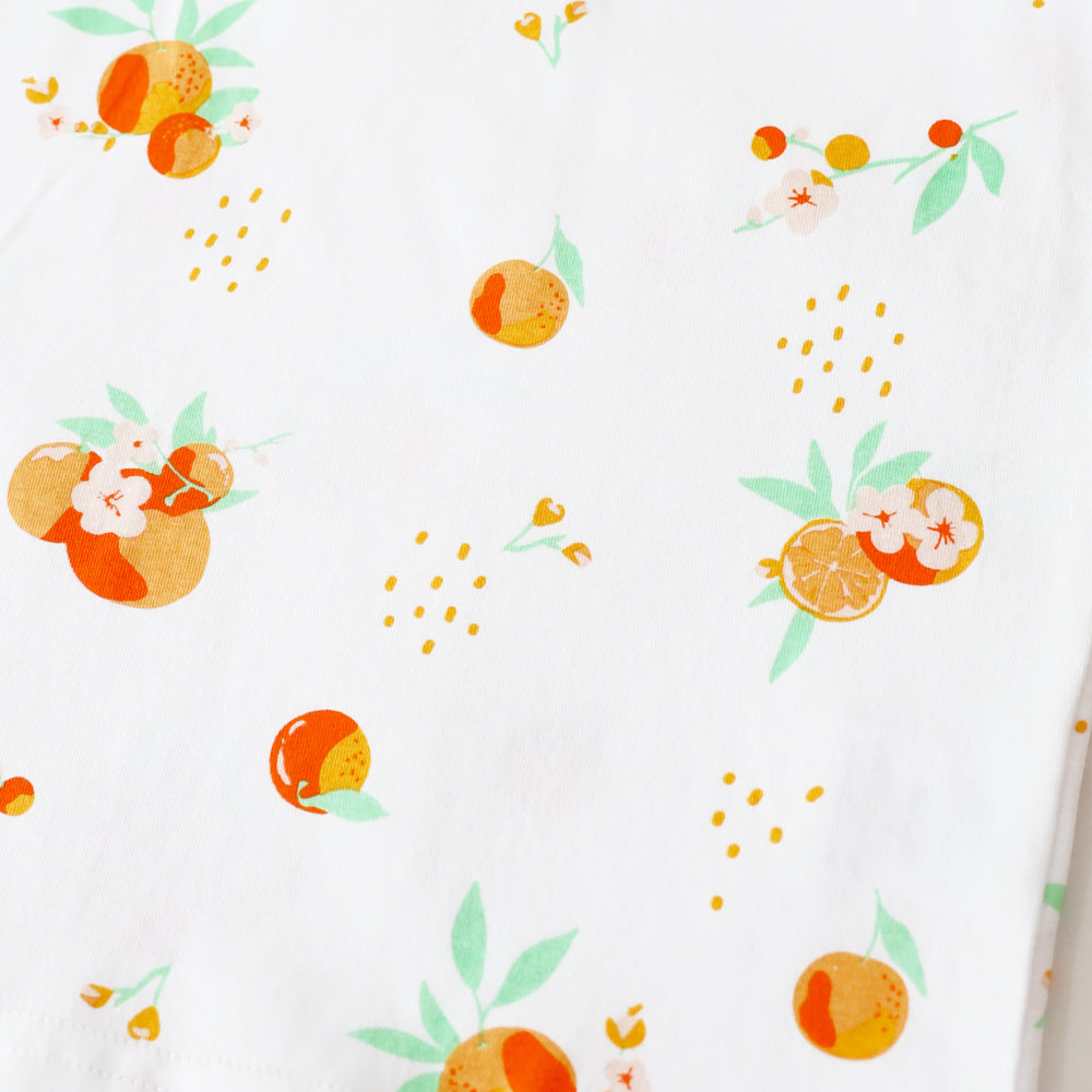 Mandarin Orange Series - Girls Cheongsam in White by Le Petit Society — image 3