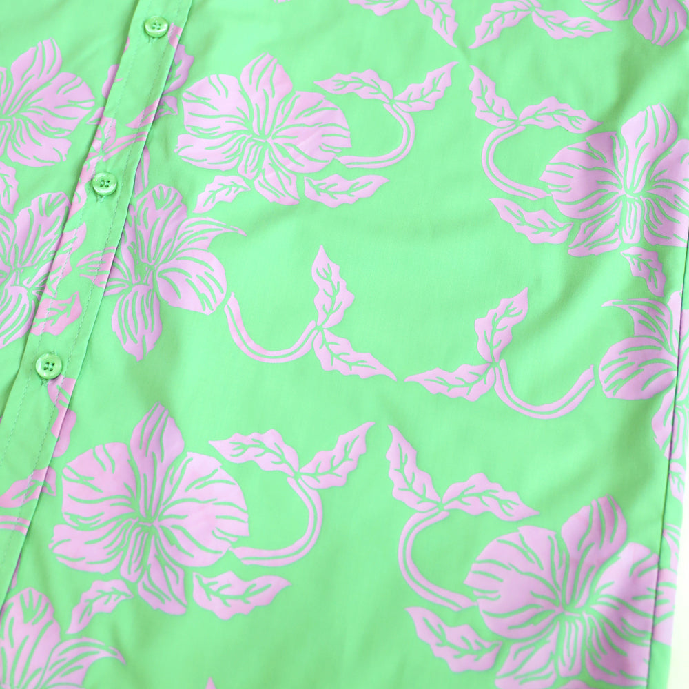 Heritage Series - Boys Shirt in Green Orchid Print by Le Petit Society — image 5