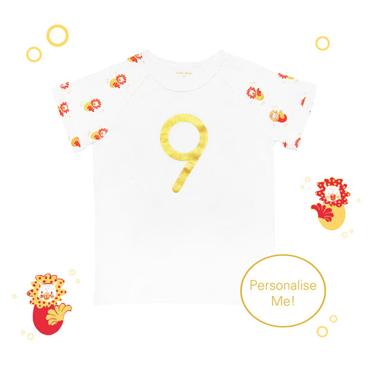 Number 9 Tee (Merlion Edition) by Le Petit Society