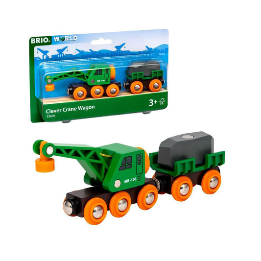 Clever Crane Wagon by BRIO