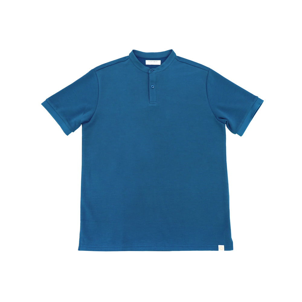 Polo Series - Men’s Polo Shirt in Blue by Le Petit Society — image 4