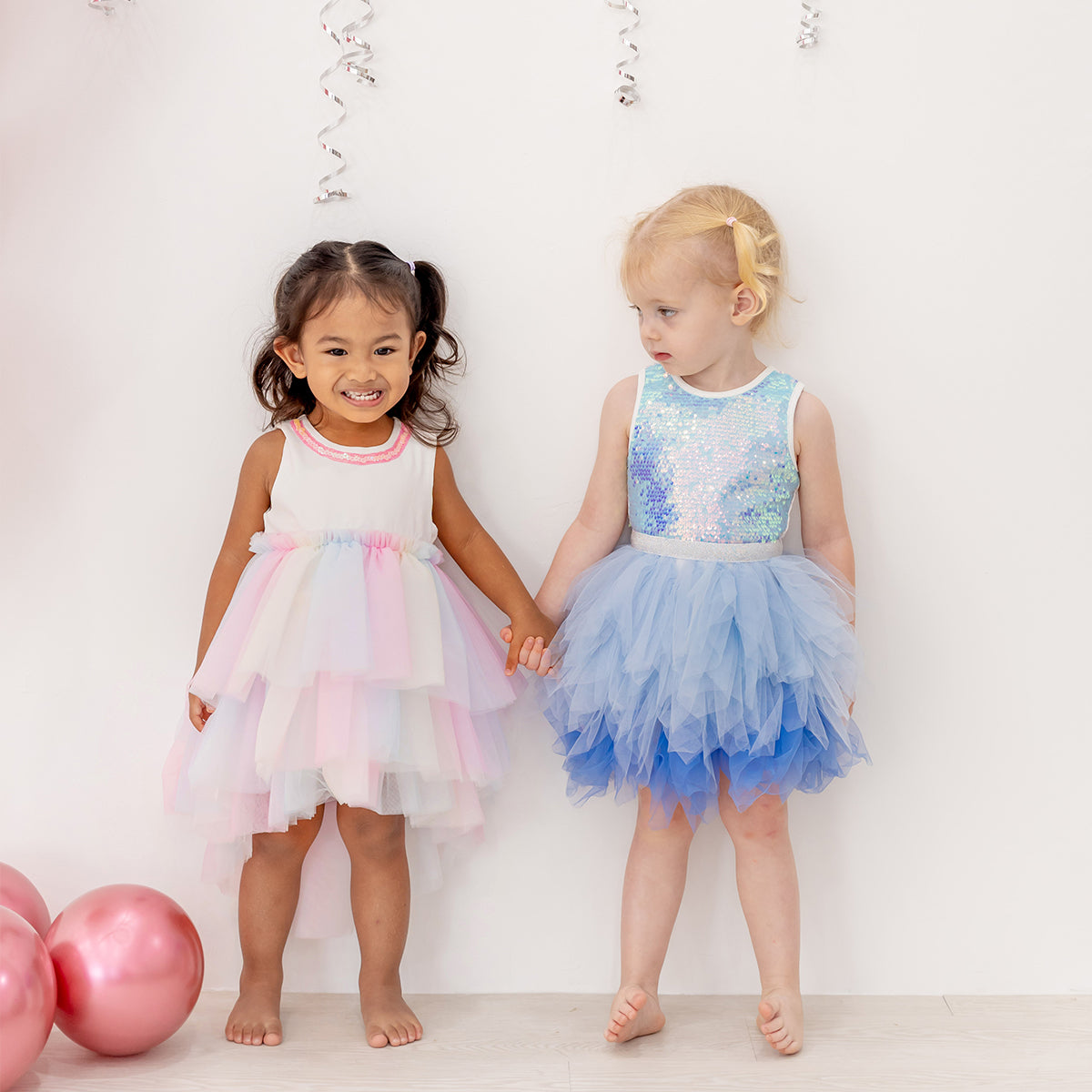 Flower Girl Series - Sequin Tutu Dress in Blue by Le Petit Society — image 7