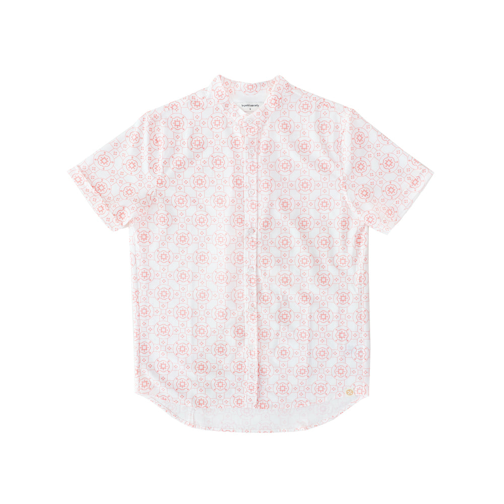 Chinese Motif Series - Men's Shirt in Pink Motif (Classic Fit) by Le Petit Society — image 5