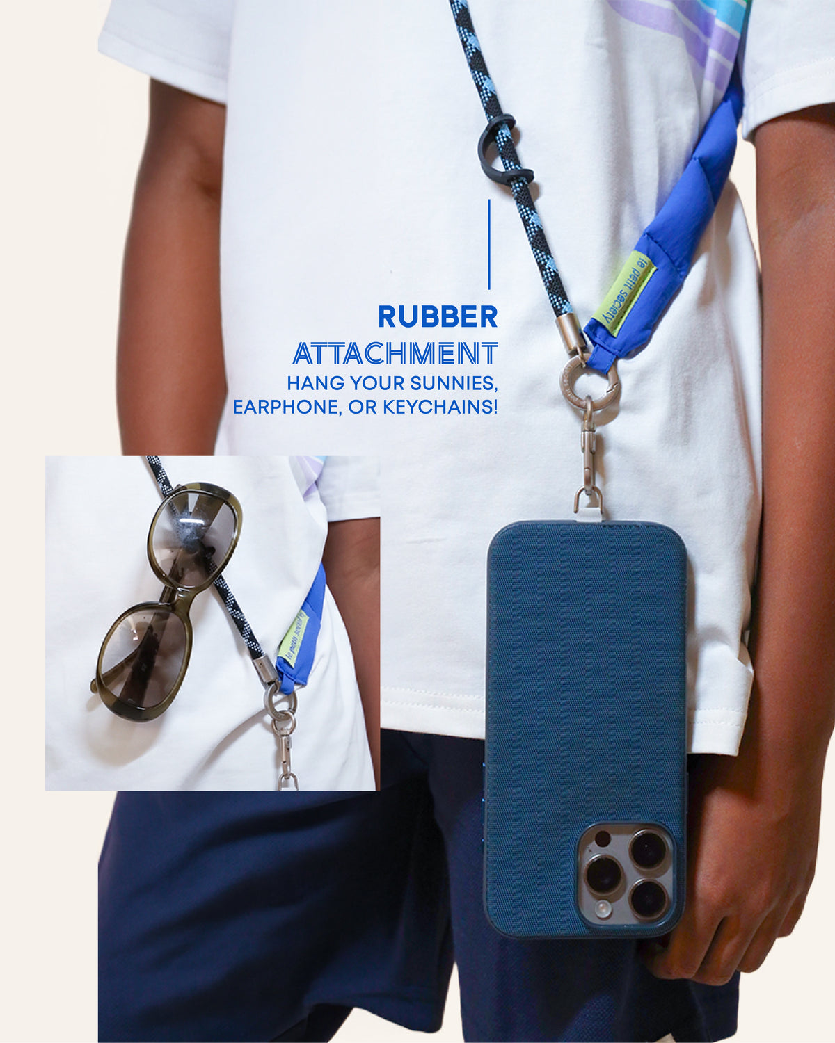 Phone Strap - Sonic Blue