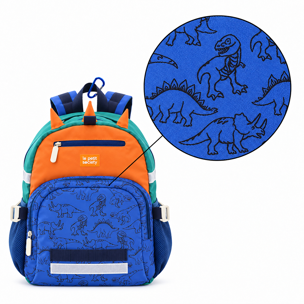 School Duo - Dino Single Pocket Backpack & Munch Mini (7-10Y)