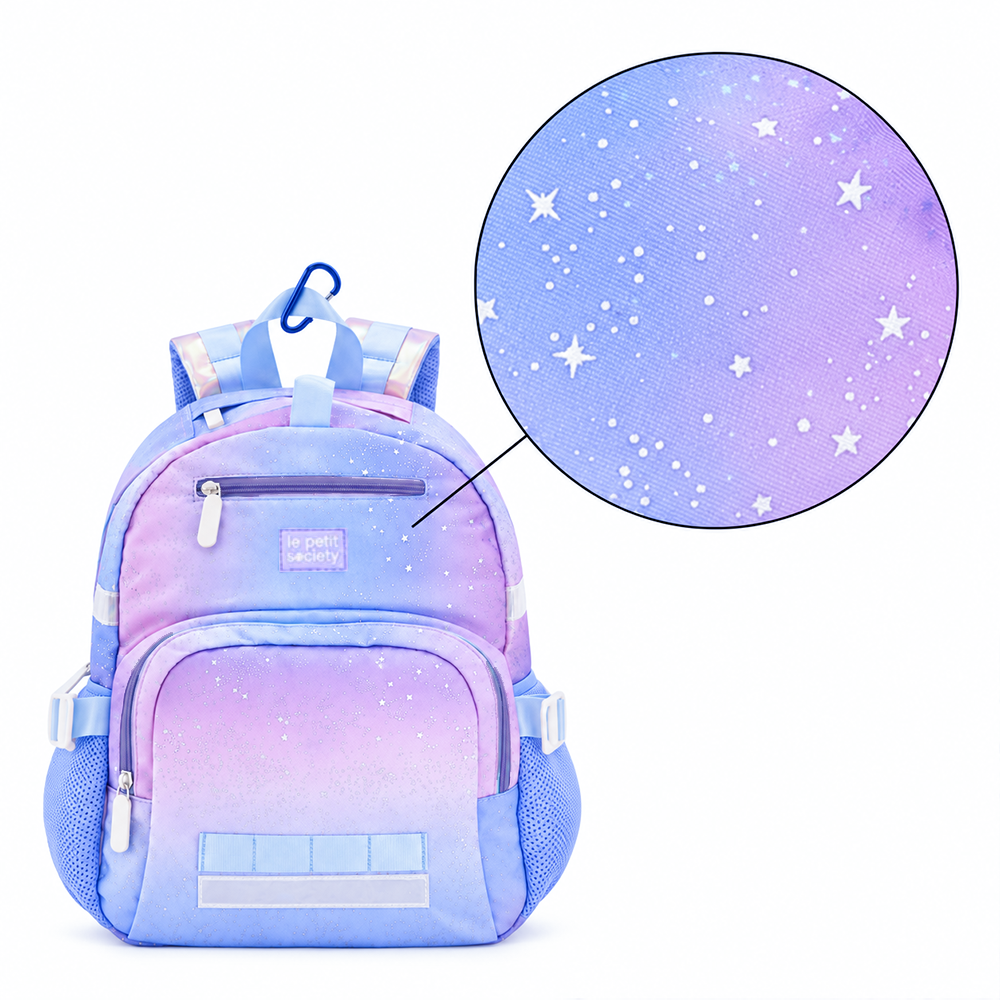 LPS Single Pocket Backpack - Metallic Galaxy (7-10Y)