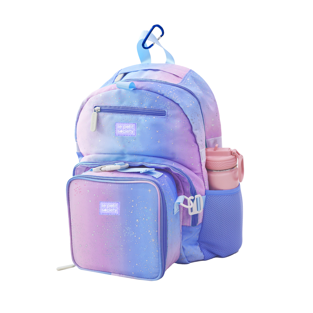 Essential School Bundle - Metallic Galaxy Single Pocket Backpack, Munch Mini & Pencil Case (7-10Y)