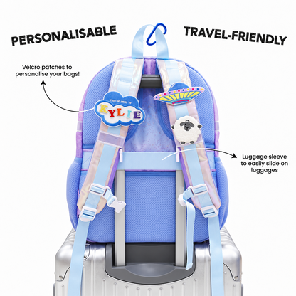 LPS Single Pocket Backpack - Metallic Galaxy (7-10Y)