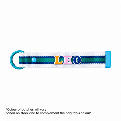 LPS Bag Tag - Teal Stripes