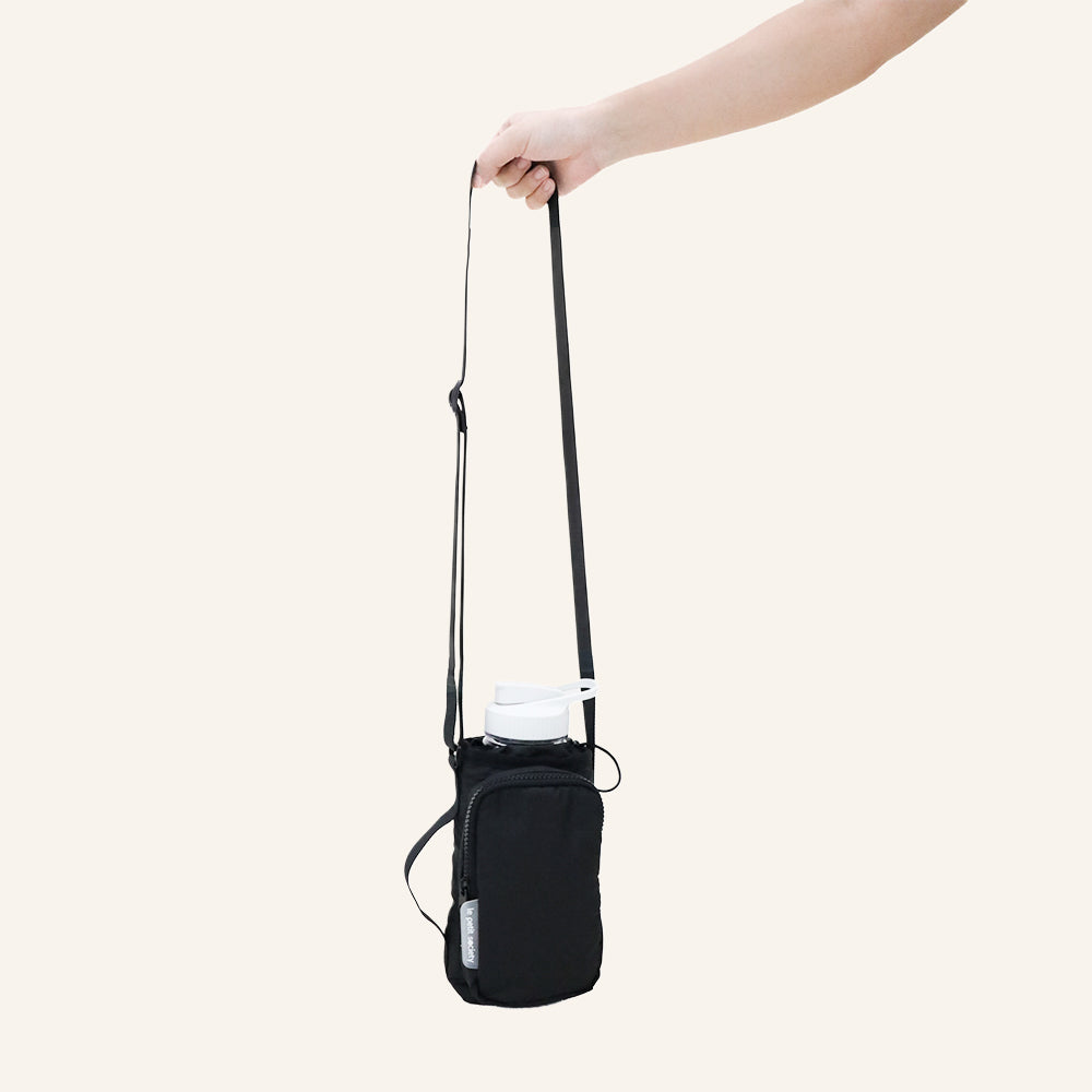 Water Bottle Sling Bag - Jet Black (1.2L)