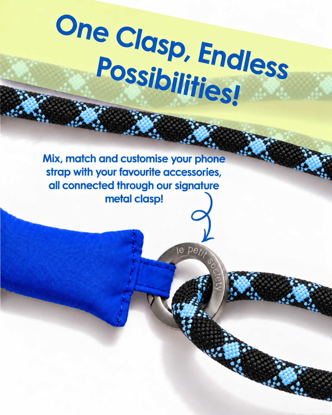Phone Strap - Sonic Blue