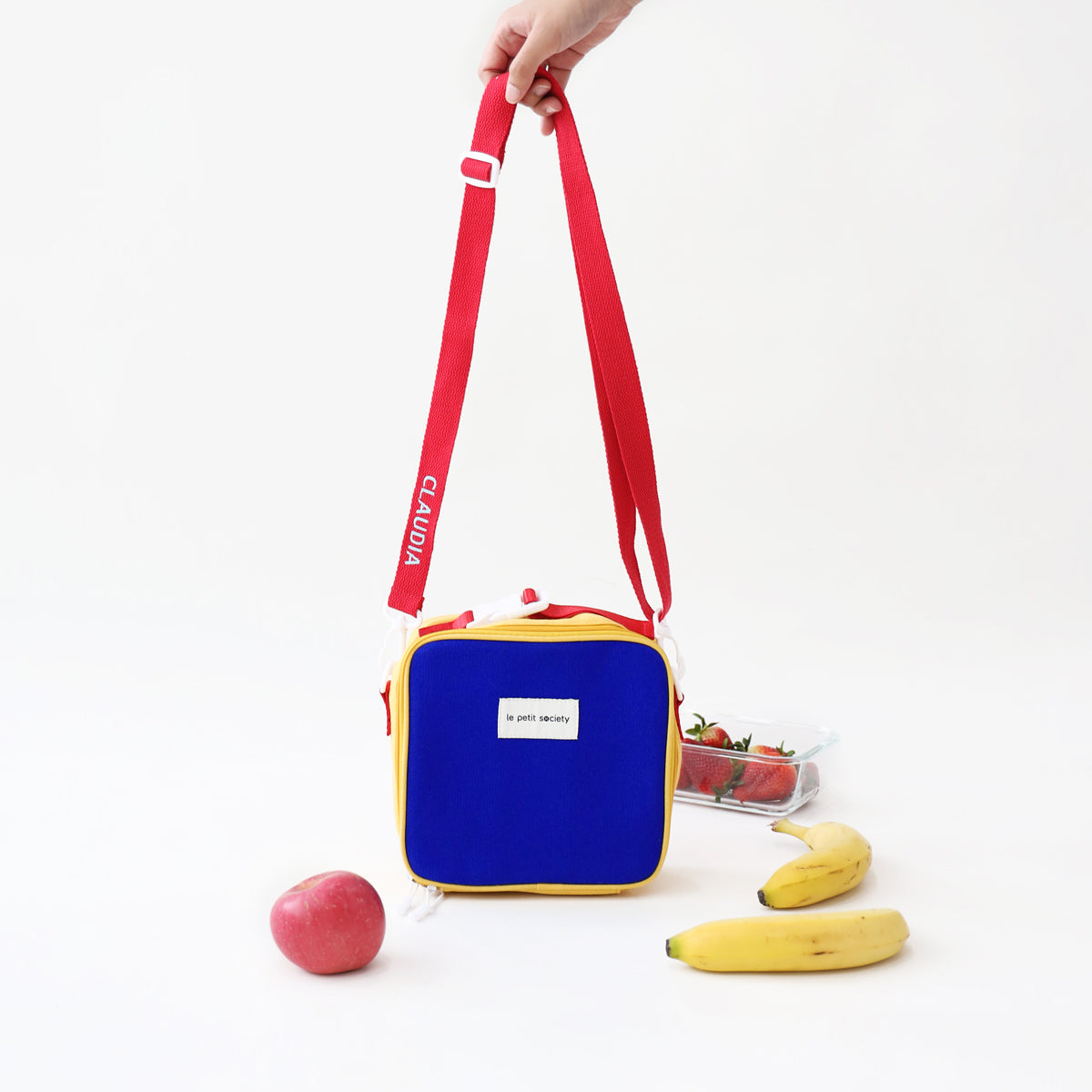 Adjustable Bag Strap in Red (Personalisable) by Le Petit Society