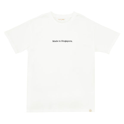 A Singapore Series - "Made in Singapore" Adult Tee in White by Le Petit Society