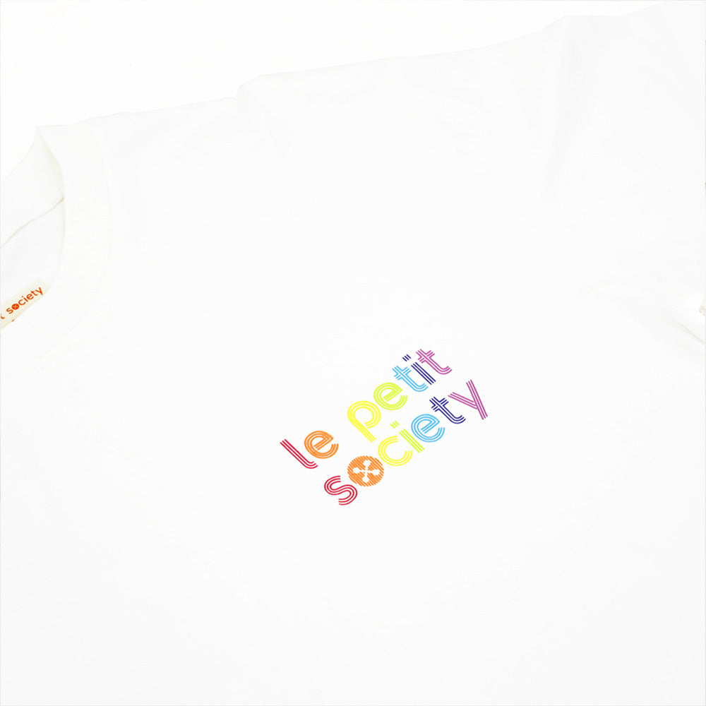 Made For Play - Adult Tee in White with Logo Print by Le Petit Society — image 2