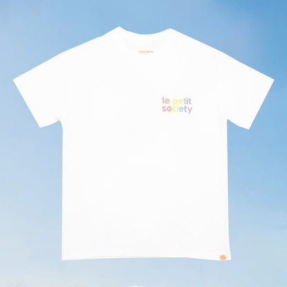 Made For Play - Adult Tee in White with Logo Print by Le Petit Society — image 4