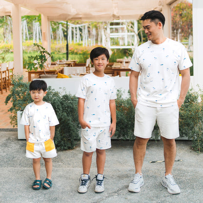 Resort Series - Kids Boxy Tee in Surf Print by Le Petit Society — image 4