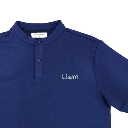 Polo Series - Men’s Polo Shirt in Navy by Le Petit Society — image 5