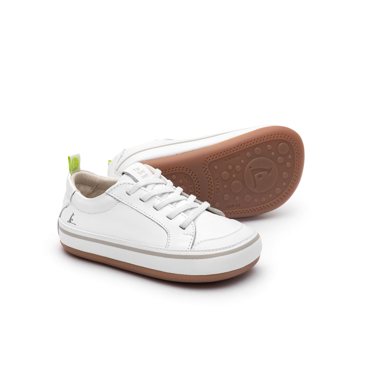 Funky 20 Sneakers in White / White by Tip Toey Joey