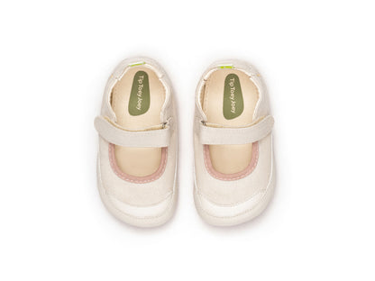 Gaia Green Mary Janes in Lona Cream / Lona Rosa Quartzo by Tip Toey Joey — image 7