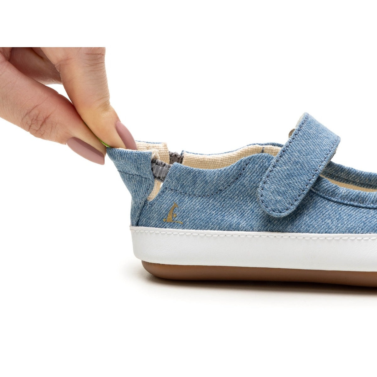 Gaia Green Mary Janes in Lona Jeans Laguna by Tip Toey Joey — image 4