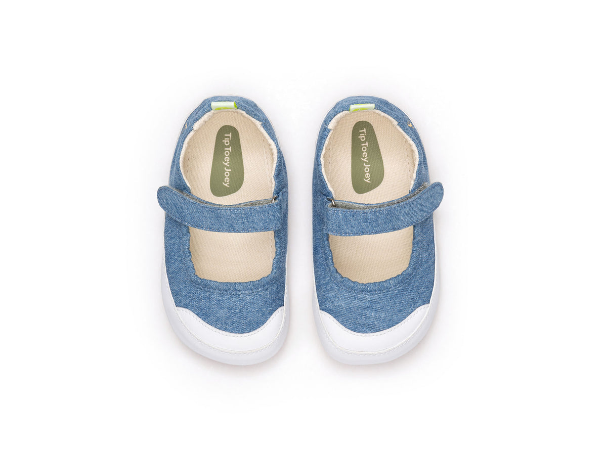 Gaia Green Mary Janes in Lona Jeans Laguna by Tip Toey Joey — image 7