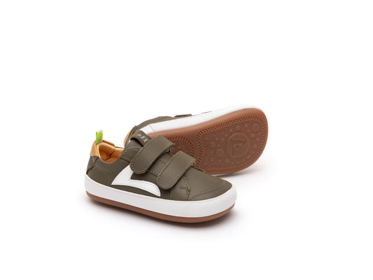 Hopper Sneakers in Mineral Green / White / Hay by Tip Toey Joey