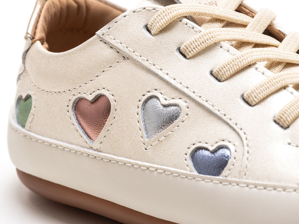 Love 4 All Sneakers in White Dream / Sterling Silver / Rose Gold by Tip Toey Joey — image 4