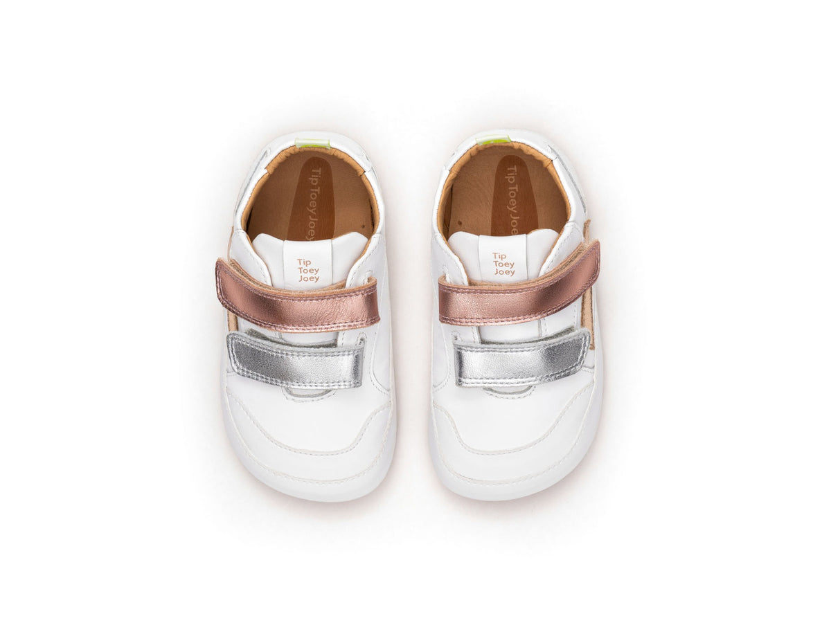 Landy Sneakers in White / Sterling Silver / Rose Gold by Tip Toey Joey — image 2