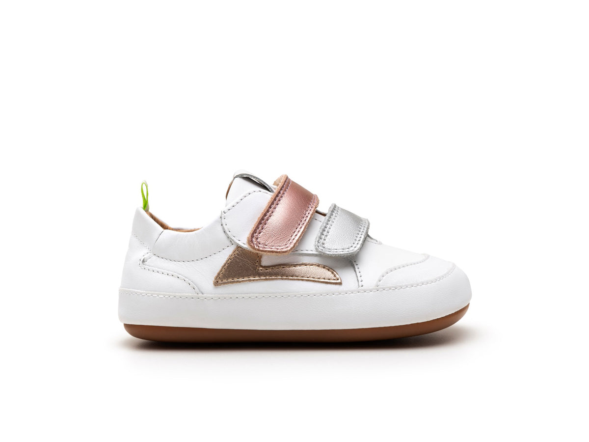 Landy Sneakers in White / Sterling Silver / Rose Gold by Tip Toey Joey — image 4